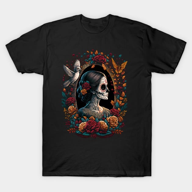 Day Of The Dead 2 T-Shirt by Bear Face Studios